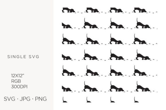 Abstract Dog Pattern & Clipart
