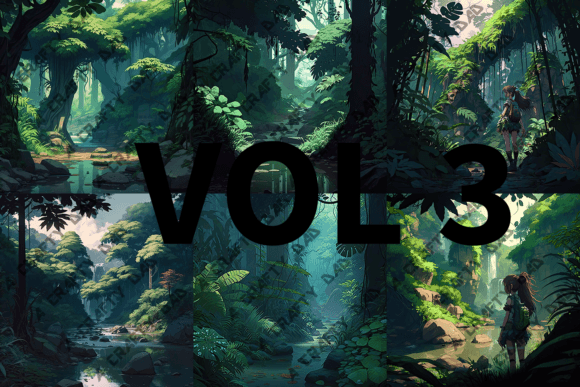 Anime Amazon Rainforest Vol 3: Evaluating Stylized Nature Assets for Modern Design Projects