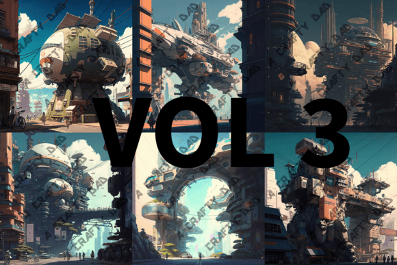Anime Technical Megalopolis Vol 3: Elevating Digital Design with Cyberpunk Aesthetics