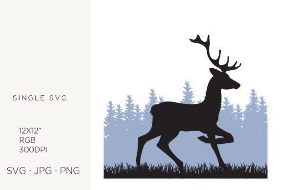 Dear with Pine Forest: Creative Vector Art Guide