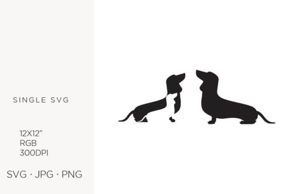 Dogs Family Love: Logo Icon & SVG Art