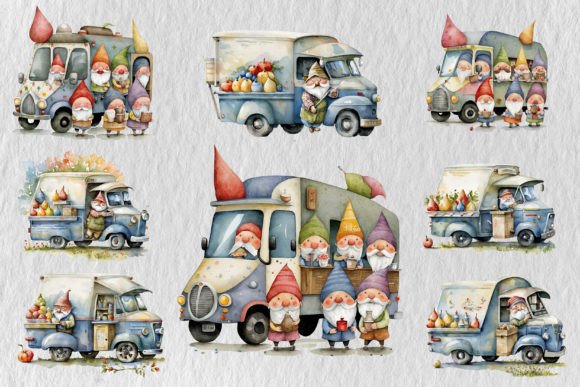 Elevating Digital Design with Watercolor Gnome Truck Png Clipart: A Strategic Asset for Modern Creators