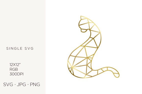 Evaluating Golden Lines Inside Domestic Cat Vector Art for Creative Projects