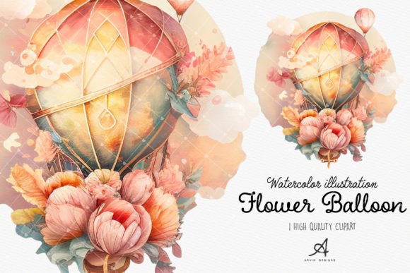 Evaluating Watercolor Flower Balloon Sublimation Designs for Creative Projects