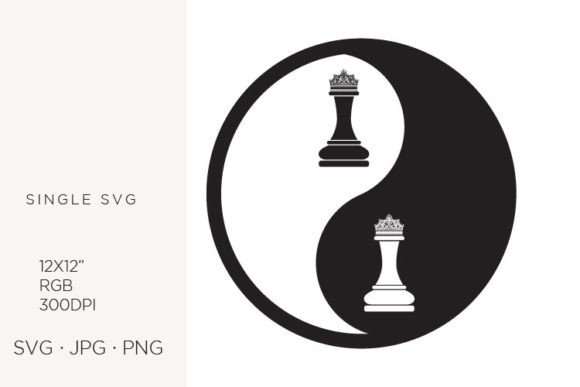 Harmonizing Design: Integrating the Yin Yang, Balance Symbol, and Chess Figure into Modern Visual Projects