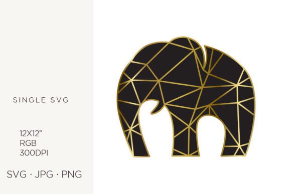 Integrating Golden Lines Created Abstract Elephant Assets into Modern Digital Design Workflows