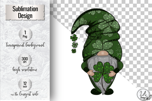 St. Patrick's Day Gnome PNG Sublimation