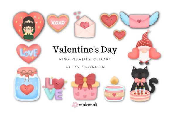 Valentine s Day Clipart: Elevating Your Creative Projects with Hand-Painted Charm