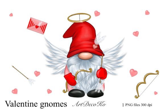 Whimsical Gnomes for Valentine’s Day Designs